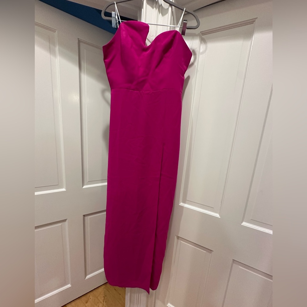 Amanda Uprichard Fuchsia Maxi Dress